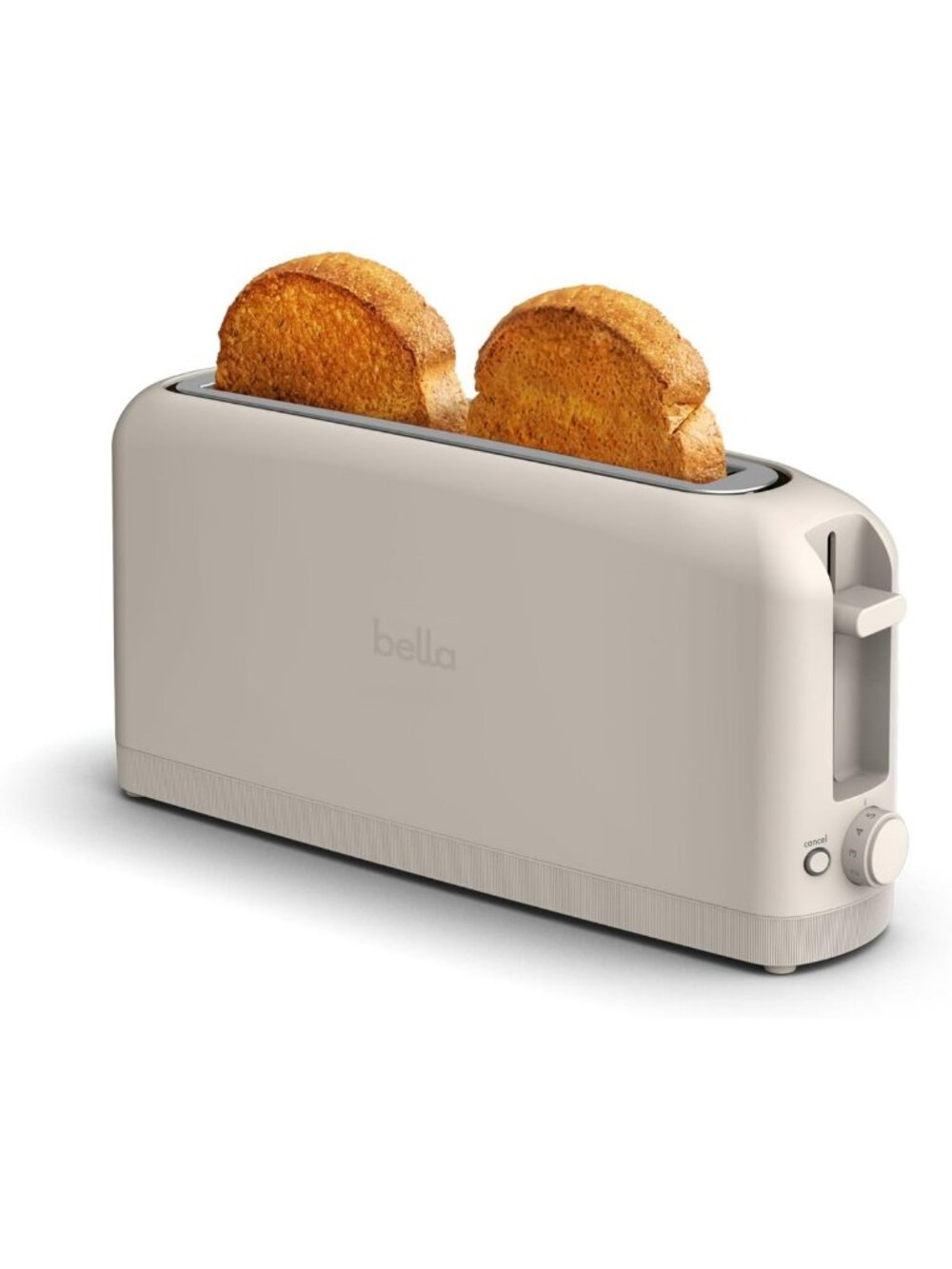 Sleek 2-Slice Toaster with 6 Shade Settings, Long Slot for Sourdough, Auto